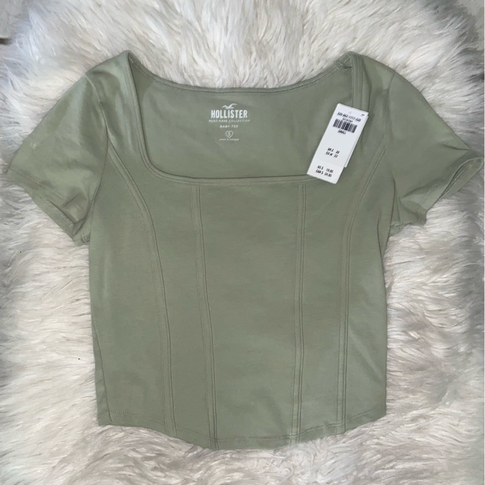 Hollister Green Baby Tee
